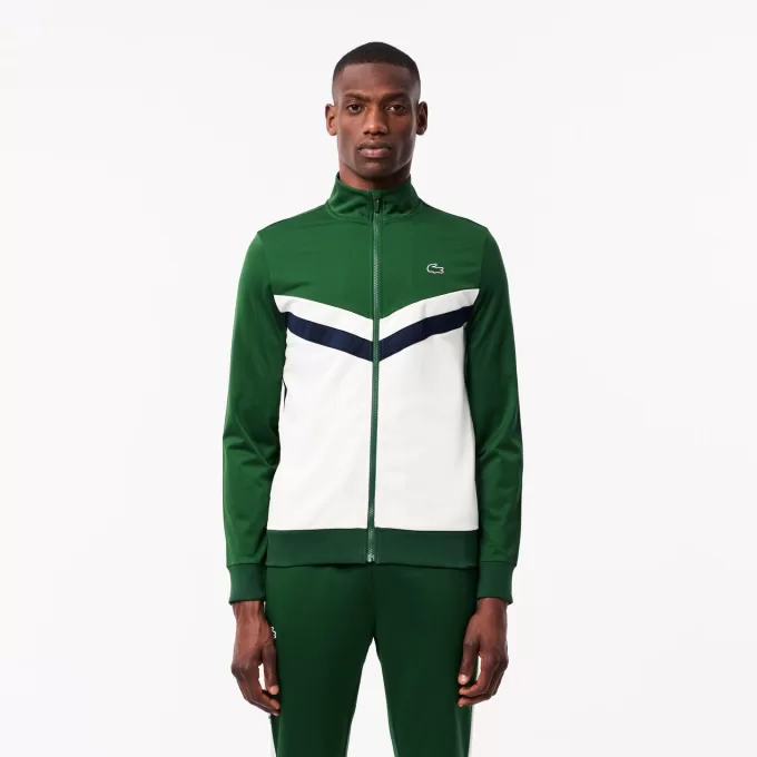 Zip-Up Print Tennis Sweatshirt