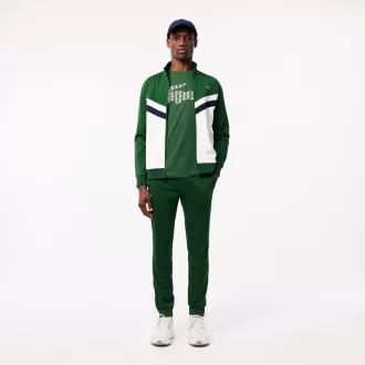 Zip-Up Print Tennis Sweatshirt