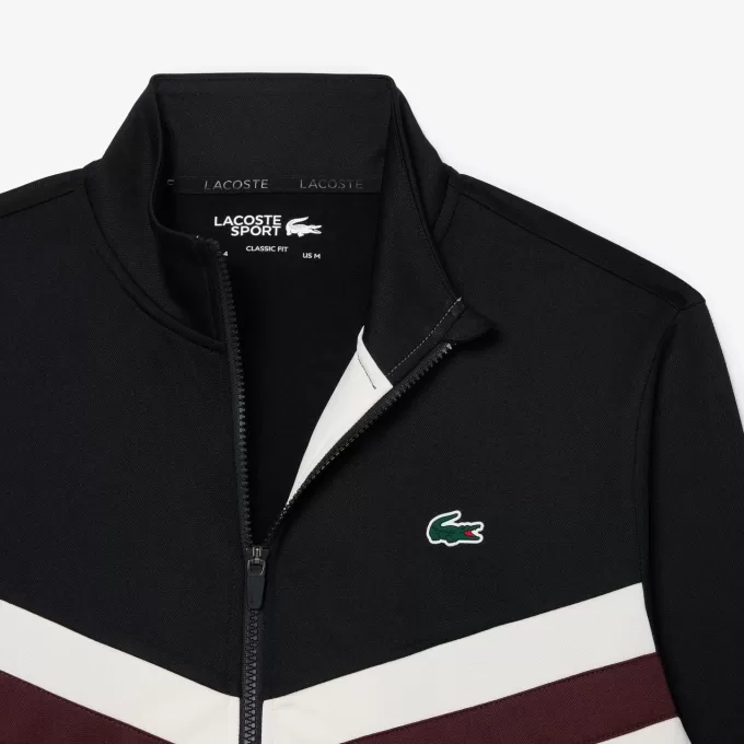 Zip-Up Print Tennis Sweatshirt